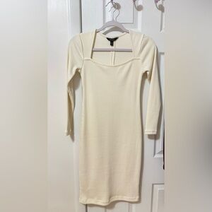 Banana Republic Cream Long Sleeve Dress